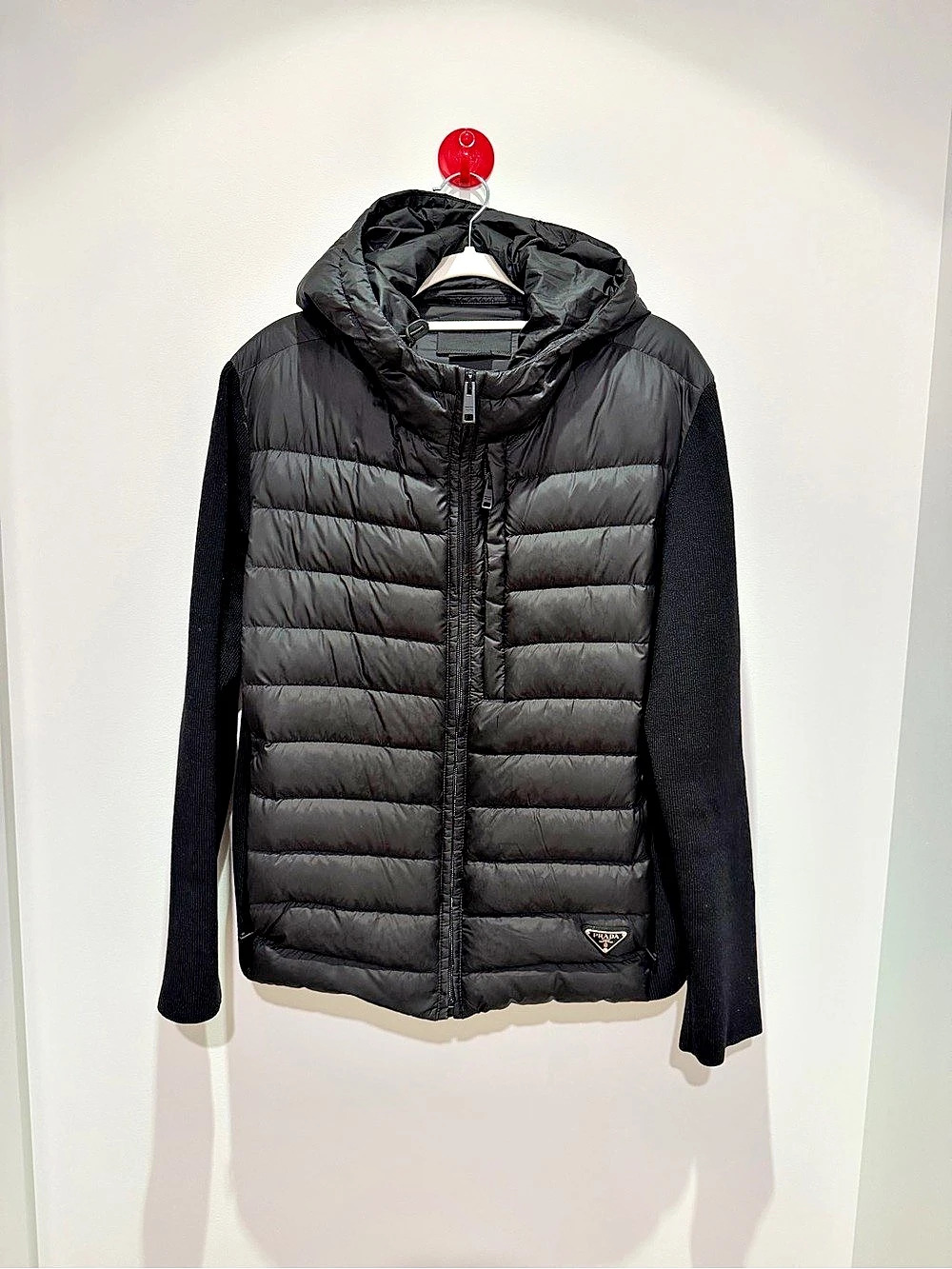 Prada Black Puffer Jacket Size 52